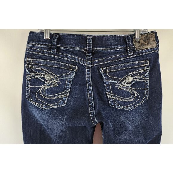 Silver Jeans Women's Dark Blue Jeans - Picture 8 of 10